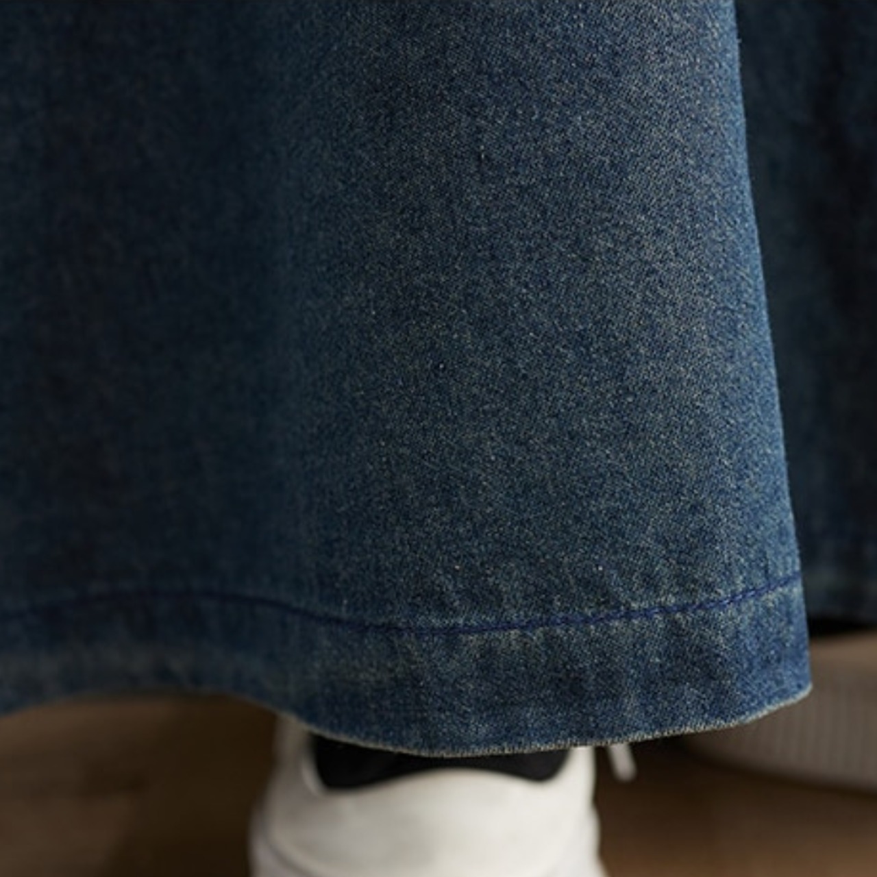 Sleeveless Denim Long Dress / ノースリーブ デニム ロング ワンピース