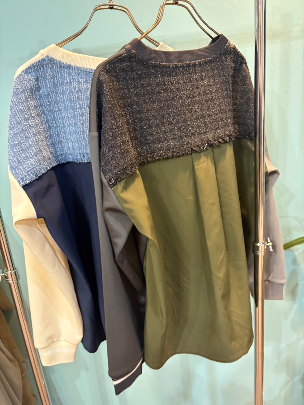 GALENA  デニム×ボンディングトップス　70060-4150