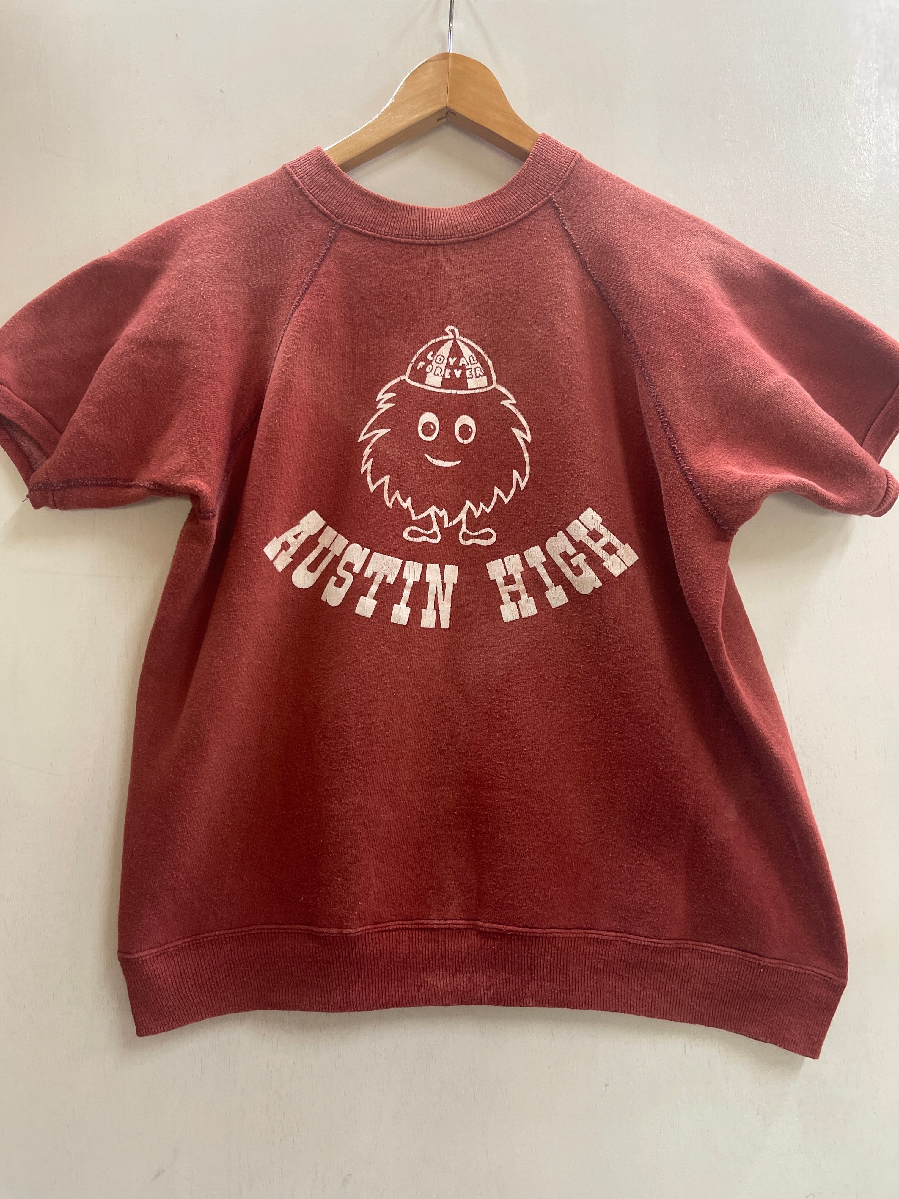 2142 L 紺 50s USA製 前V UNKNOWN SOLID SWEAT 50年代 ボロ