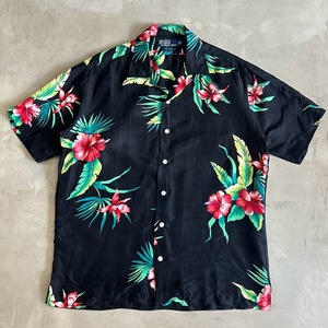 “Size M” Polo Ralph Lauren “CALDWELL” 100% Silk Hawaiian Shirt