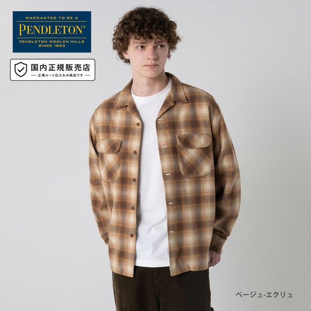 ペンドルトン PENDLETON コットンシャギー オープンカラー チェックシャツ 6475-5000