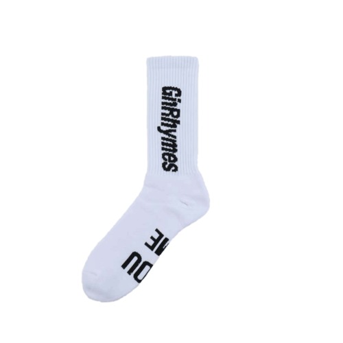 GINRHYMES/"FUCK YOU PAY ME"SOCKS/WHITE