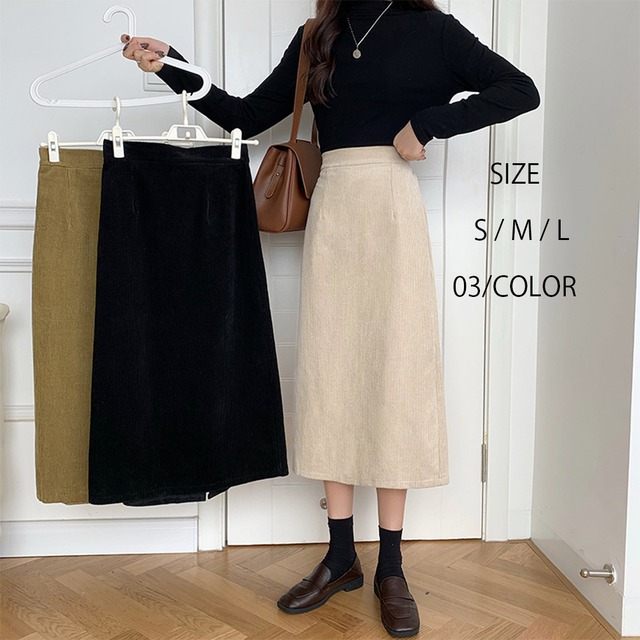 Aラインスカート レディース 着やせ