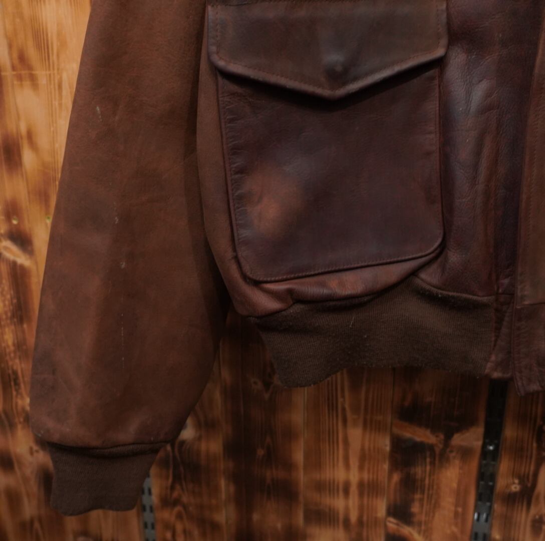 80s90s ralphlauren G-1 レザー フライトジャケット L/ ラルフローレン