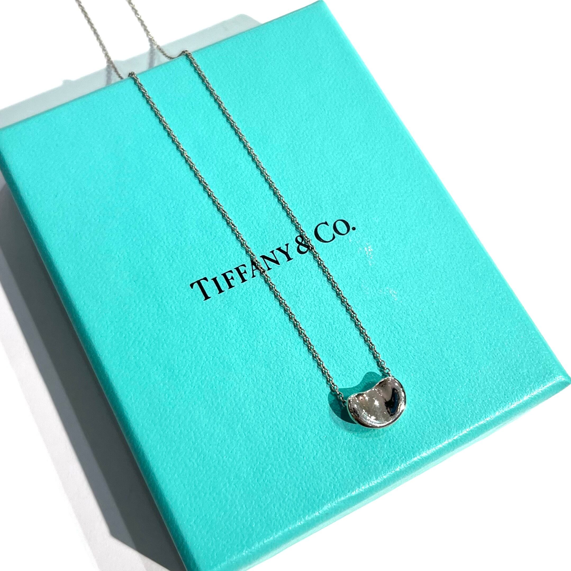 Tiffany ティファニー ネックレス スモールビーン 小さい 925 保存袋 Tiffany ティファニー ネックレス 袋付き Tiffany ティファニー