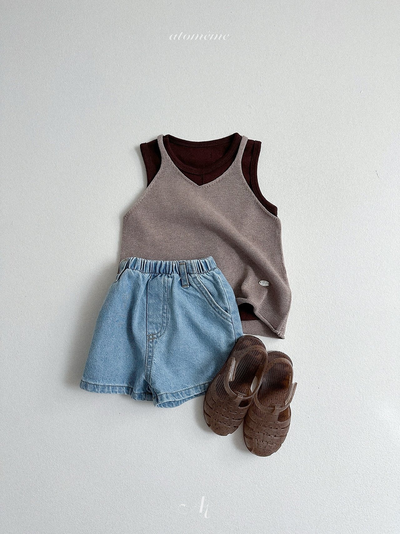 [atomeme] Linen Sleeveless / [아토메메] 린넨니트나시