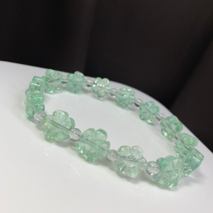 フローライトお花ブレスレット
