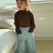 韓国子供服 / 26winter / cream bbang / 裏起毛ハーフネックTシャツ / キッズ / 冬服 *XXS~JS*