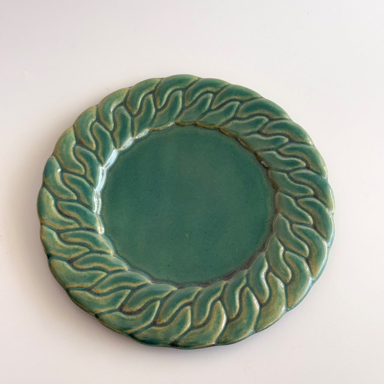 NAOKO HATA CERAMICS  Chain dish- S-Bottle green