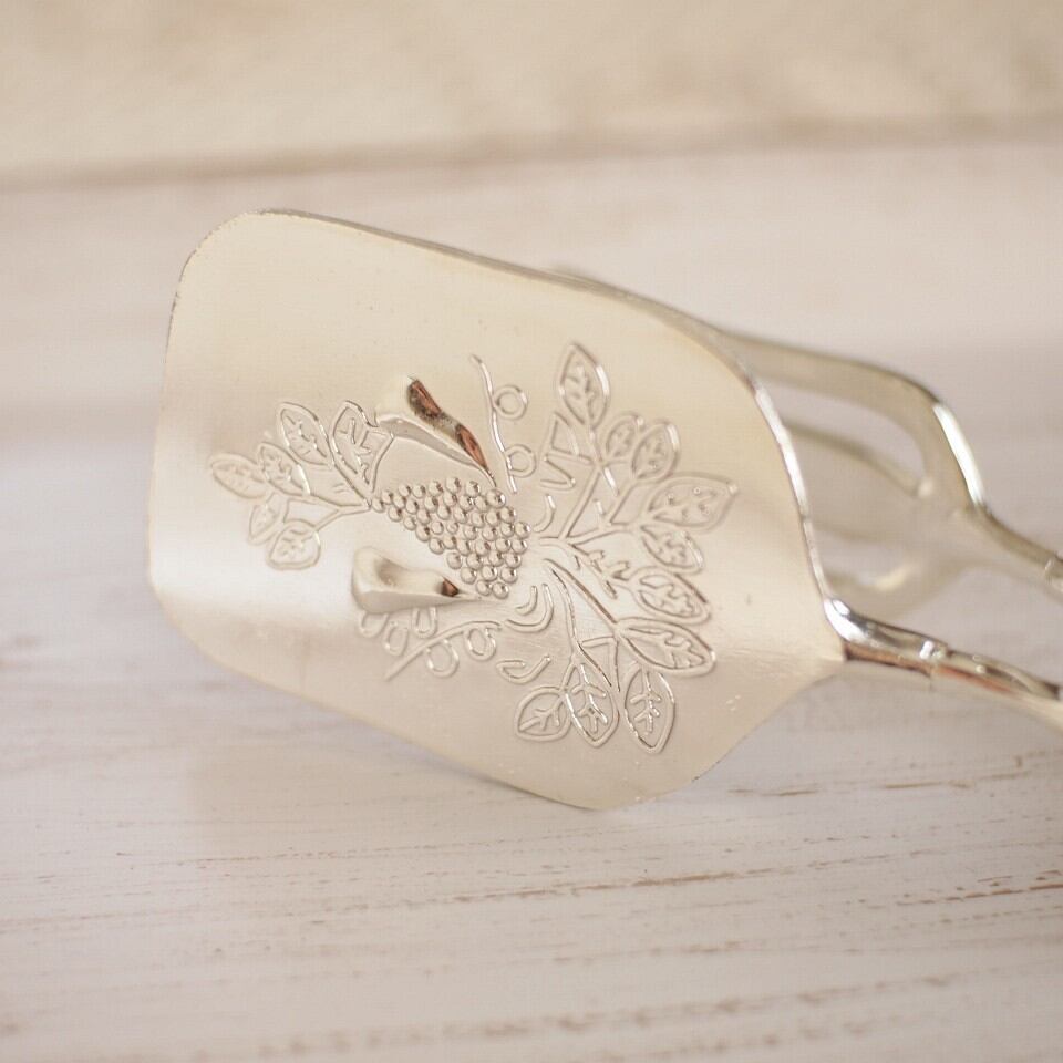 ケーキサーバーケーキトングアンティークシルバー