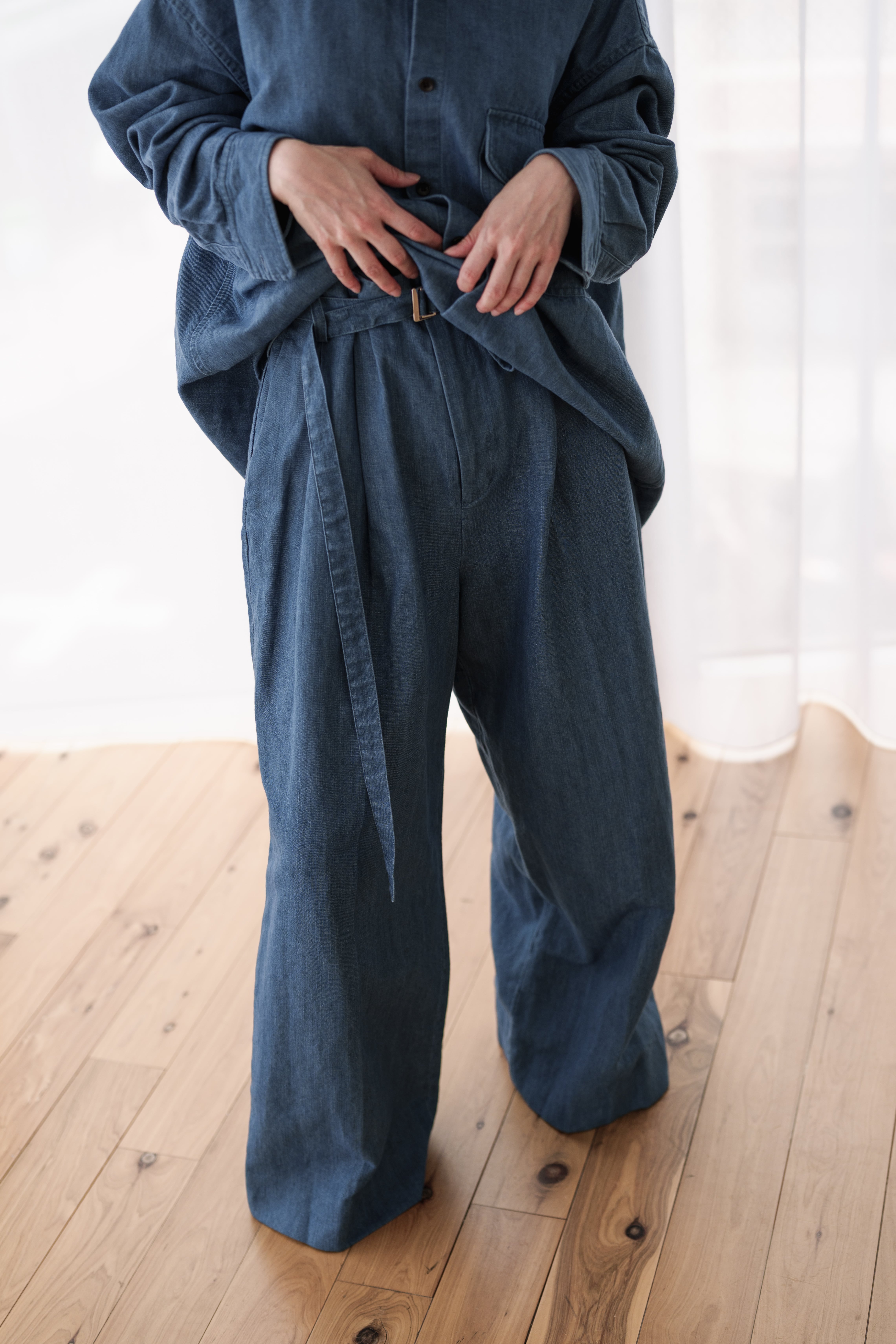 DENIM sizeless pants 12月中旬頃からの12月下旬頃発送 | roughlow