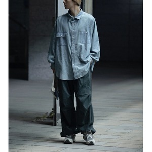 Two-tuck wide cargo pants 0197