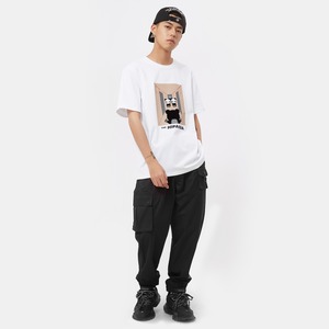 SALE 【HIPANDA ハイパンダ】メンズ Tシャツ MEN'S MOVIE PARODY PRINT SHORT SLEEVED T-SHIRT / WHITE・BLACK・BEIGE