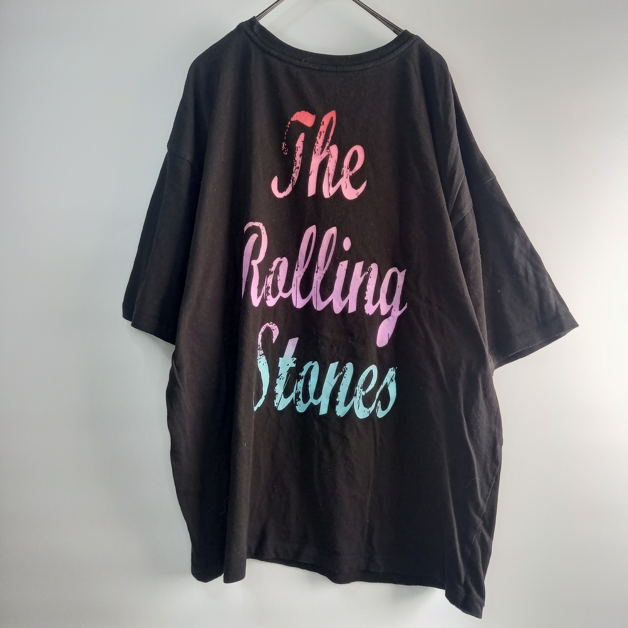 ローリングストーンズ　Tシャツ　半袖　バンドT　ビッグロゴ　黒　XL