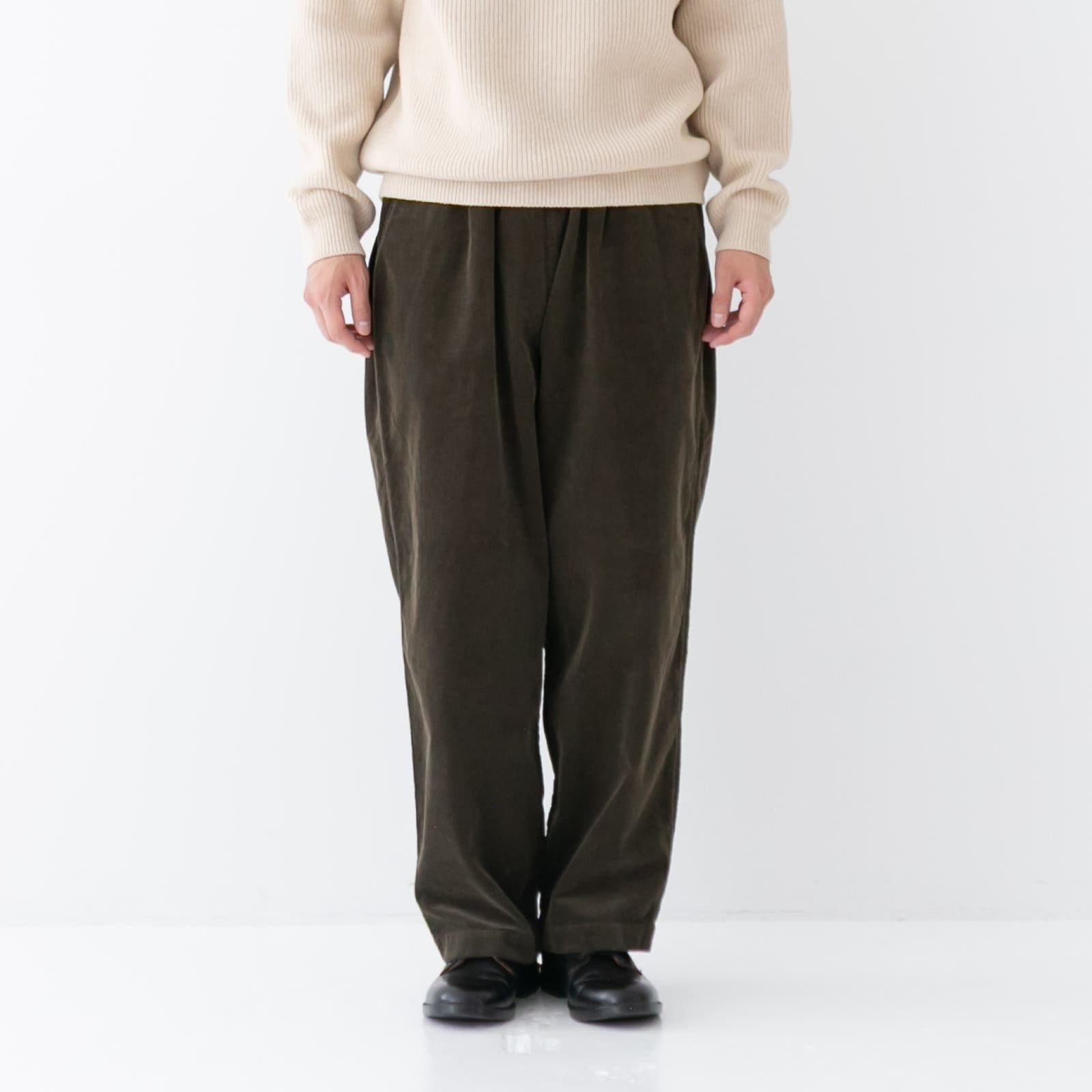 リネン RINEN 12/1 11ウェルコーデュロイ リラックスパンツ(R47611)全3色