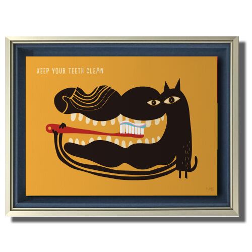 Clean Dog （B2サイズ）・立体額入り | Mam's 医院向け・歯科