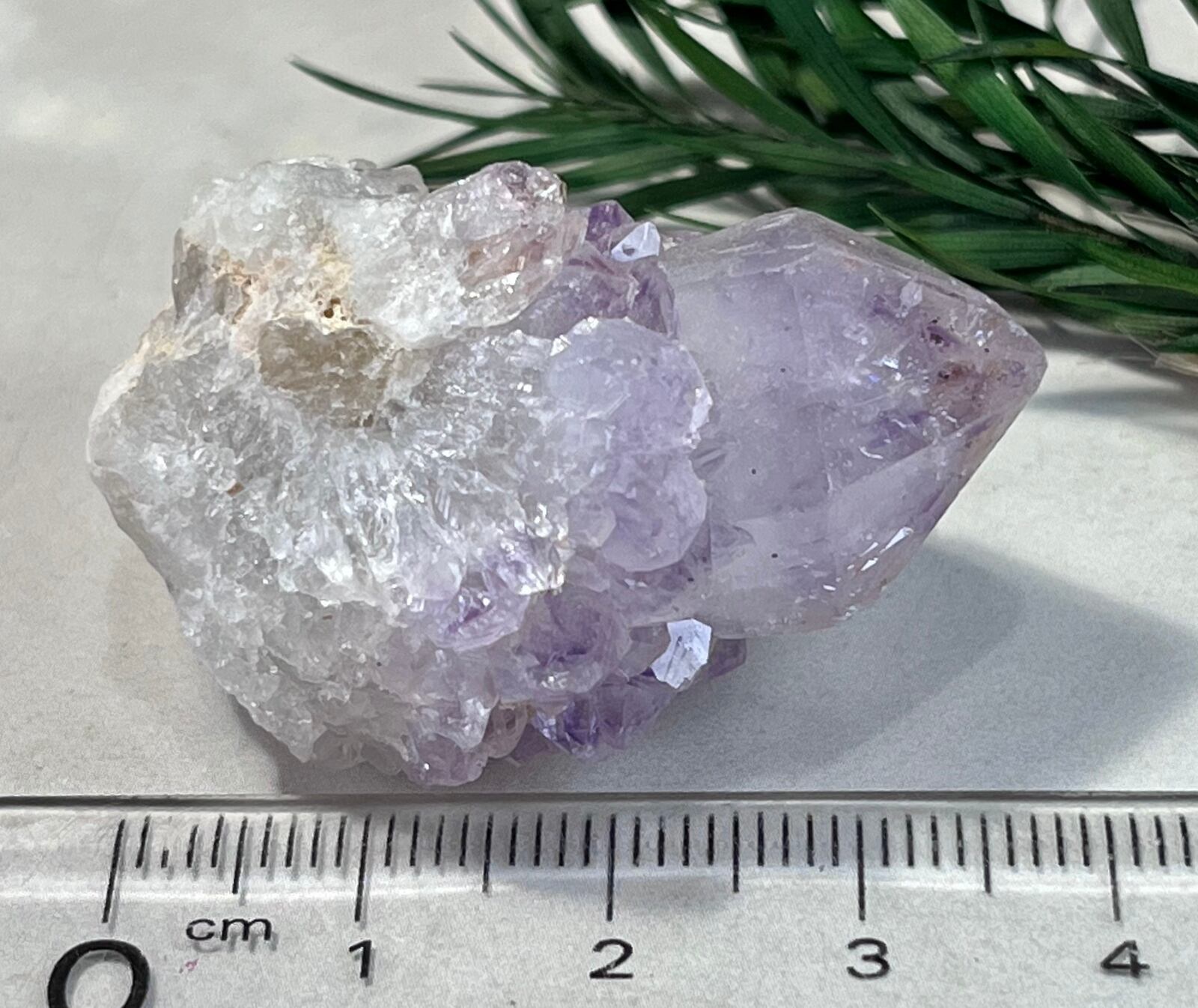 トライゴーニック✨虹入りカクタスアメジストサボテン水晶ラフ