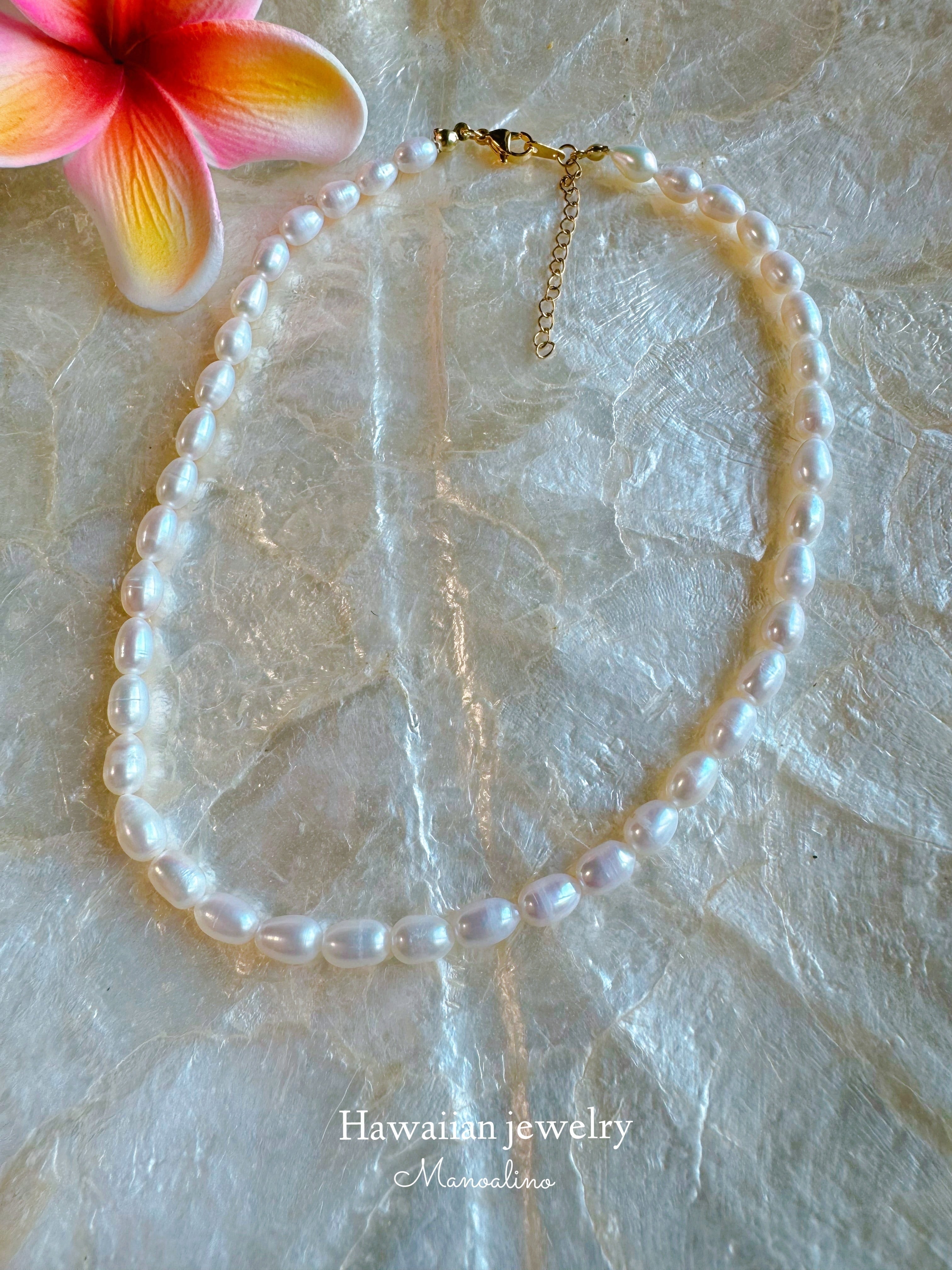 Freshwater pearl necklace(淡水パールネックレス)
