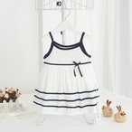 リボンポイントの春夏キャミワンピ(ホワイト)