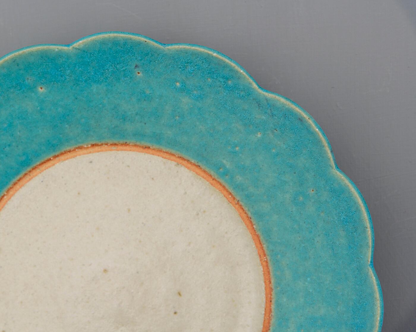 花皿／掛け分け／トルコ青UTSUWA