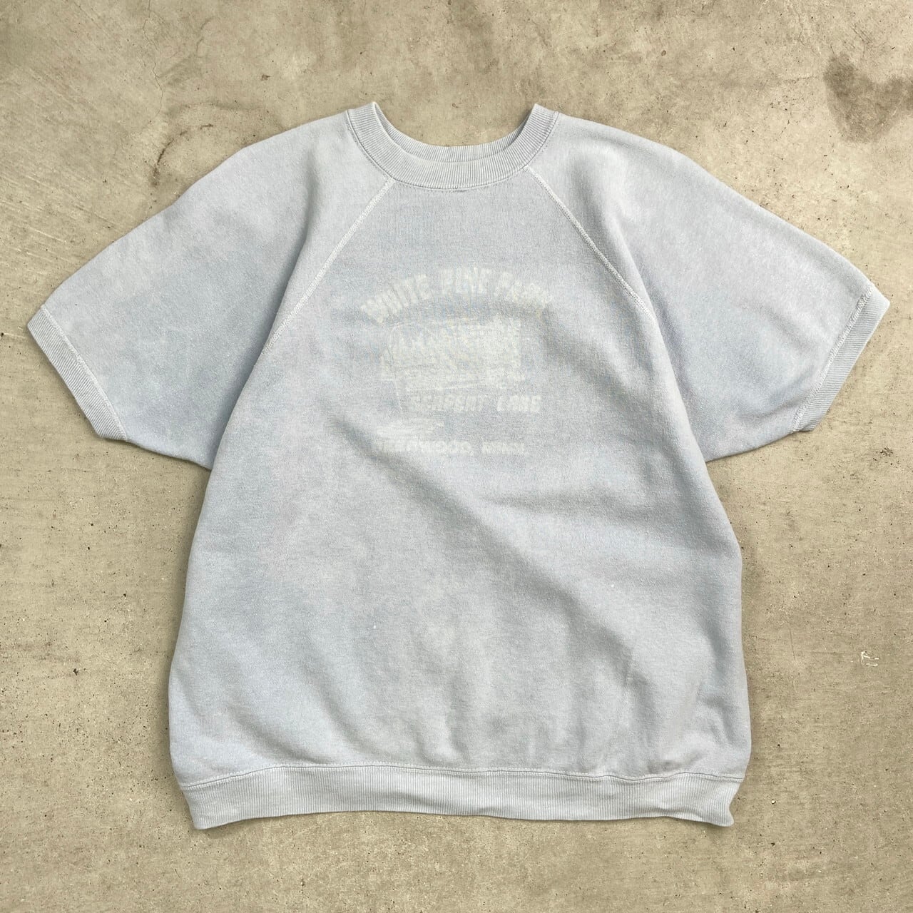 60〜70年代 WHITE PINE PARK 半袖スウェットシャツ スーベニアプリント 