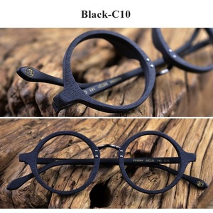 Wood Grain Metal Bridge Glasses -round- / ウッド グレイン メタル ブリッジ メガネ -ラウンド-