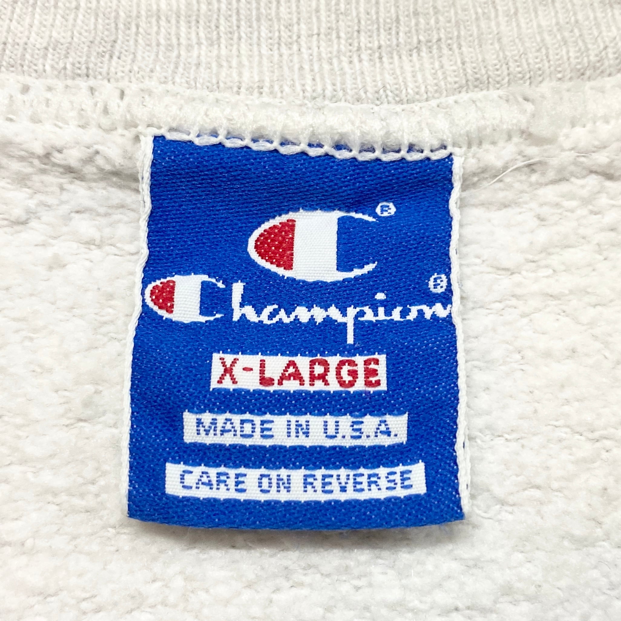 champion 希少90s  USA製‼️ 青タグ　刺繍ロゴ