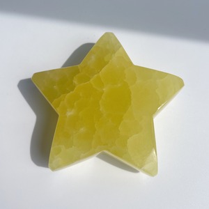 イエローカルサイト 星22◇Yellow Calcite◇パワーストーン・天然石