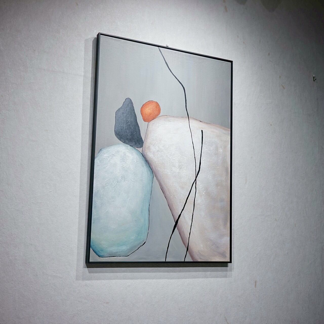 輸入品 油絵 抽象画 壁掛け アート 100×70 現代 美術 絵 絵画