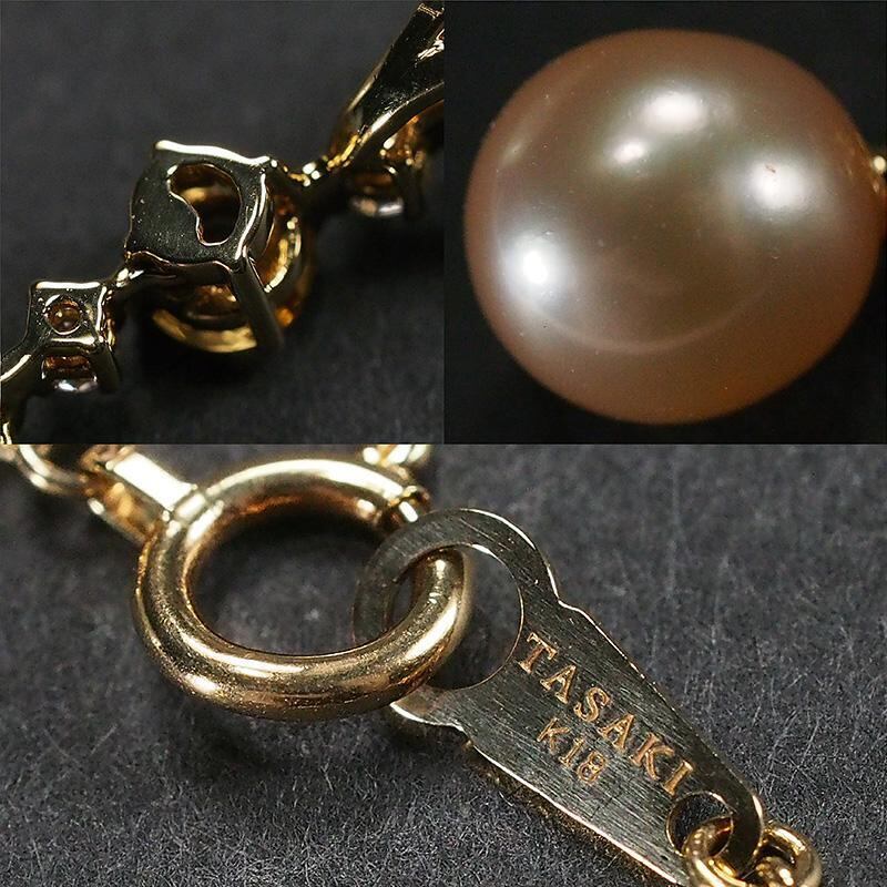 タサキ TASAKI パール ダイヤモンド/0.05ct マルチカラー ネックレス