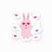 うさぎのラブレター(ミニステッカーA)