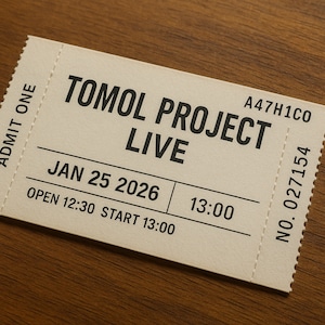 【1/25開催】TOMOL PROJECT 最終発表会 〜DEMO DAY〜 応援チケットB