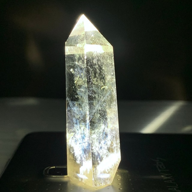 (訳)4.超透明☆天使の梯子☆エンジェルラダー・オリーブシトリン ポイント