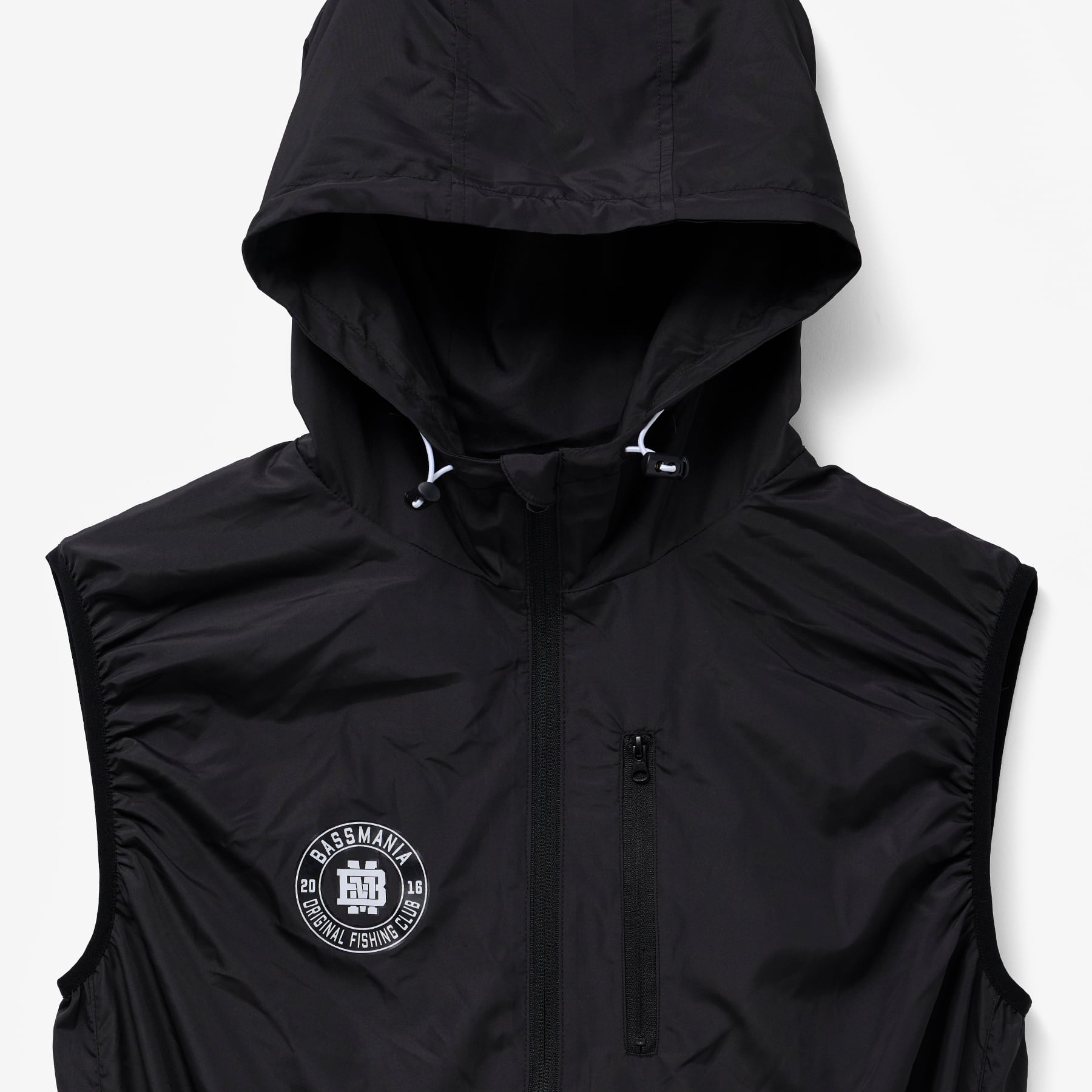 美品　バスマニア　サークルロゴ　空調ベスト ブラック　BASSMANIA ＸＸＬ サークルロゴ空調ベスト ［BLK］［LIMITED］ | bassmania.jp
