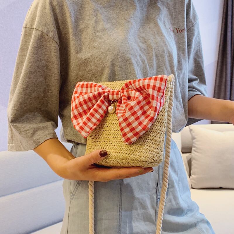 サマーリボン 夏物 メッセンジャーバッグ 手作りハンドバック82861316936