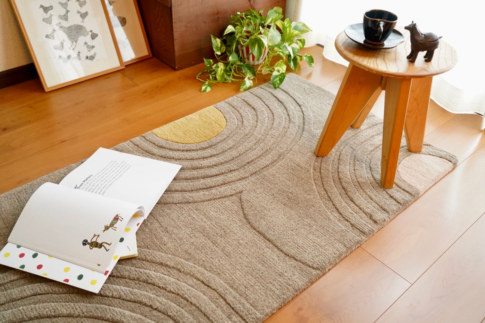 MACHI-Y_フロアラグ_ウールラグ_手織り_さわやかカラフル | terrier de