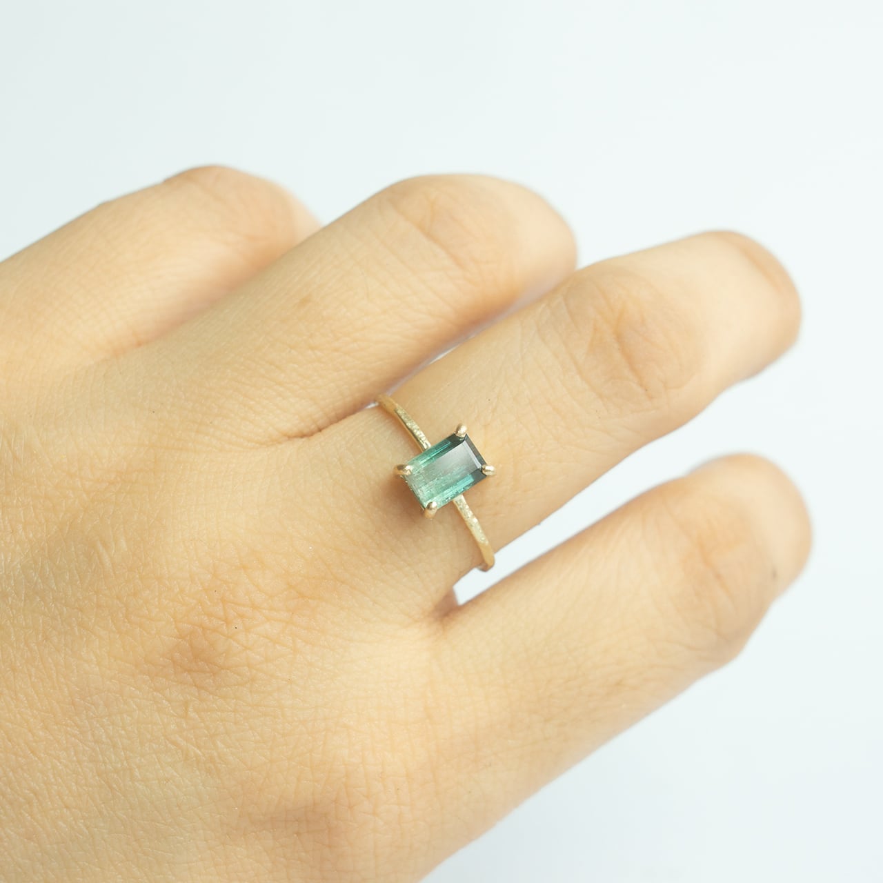 Rock Ring ーバイカラートルマリン | Kumiko Taya jewelry