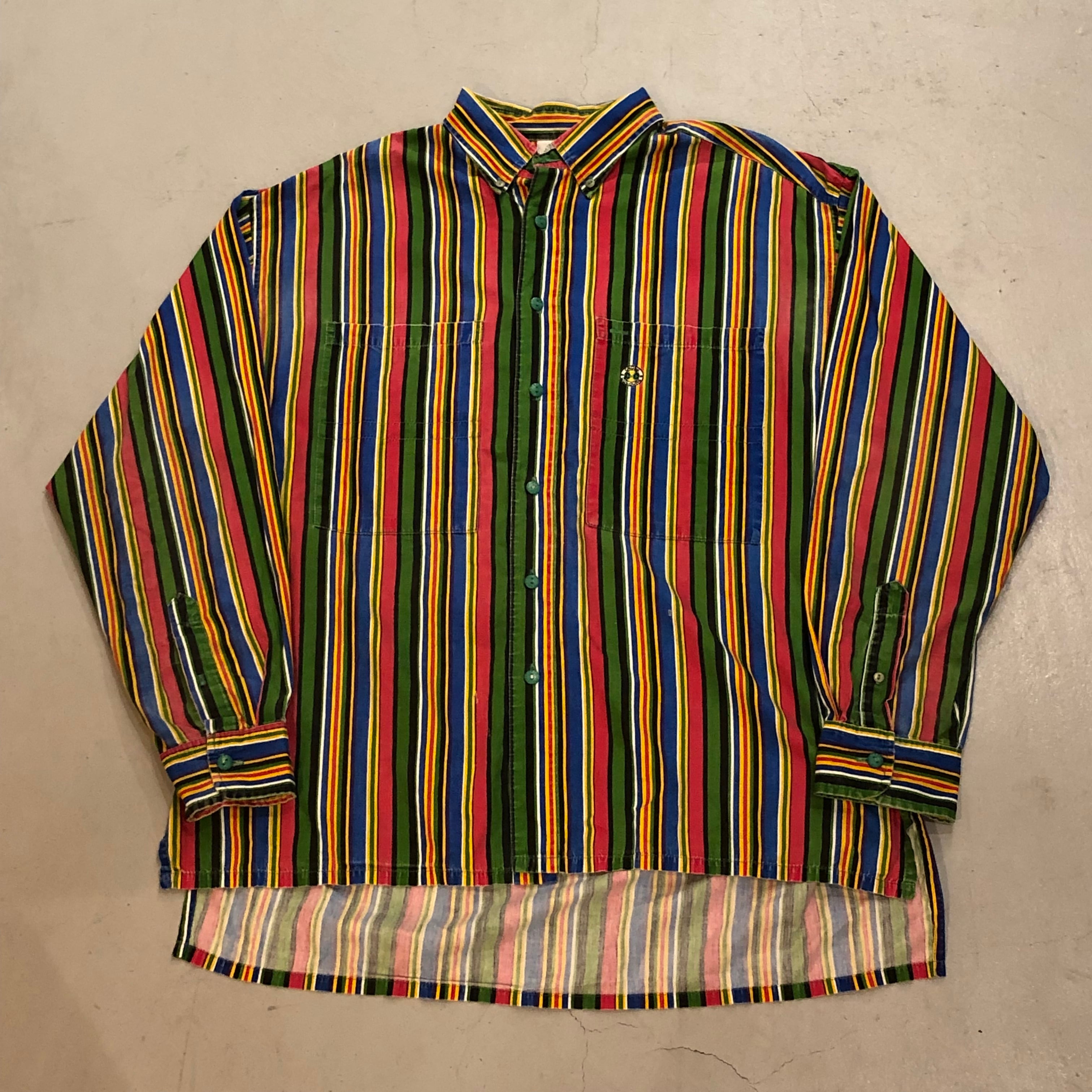 VINTAGE 90s L/S DESIGN RAYON SHIRT