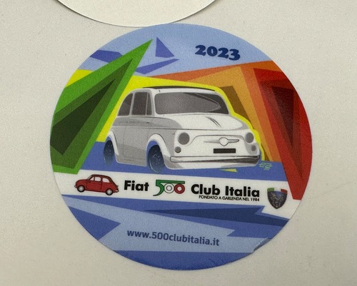 【FIAT500 CLUB ITALIA 】オリジナルステッカー