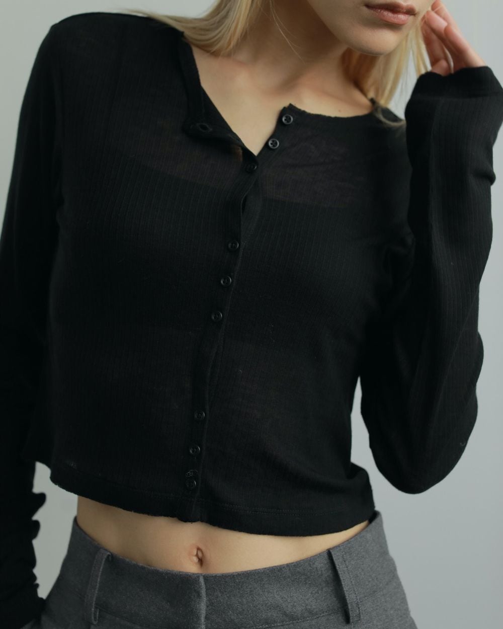 anuke 】Sheer Rib Cardigan | valance 福井｜レディース セレクト