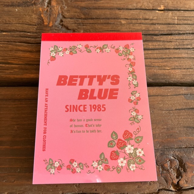 BETTY'S BLUE（べティーズブルー）　メモミニ　ショッパー　CA32