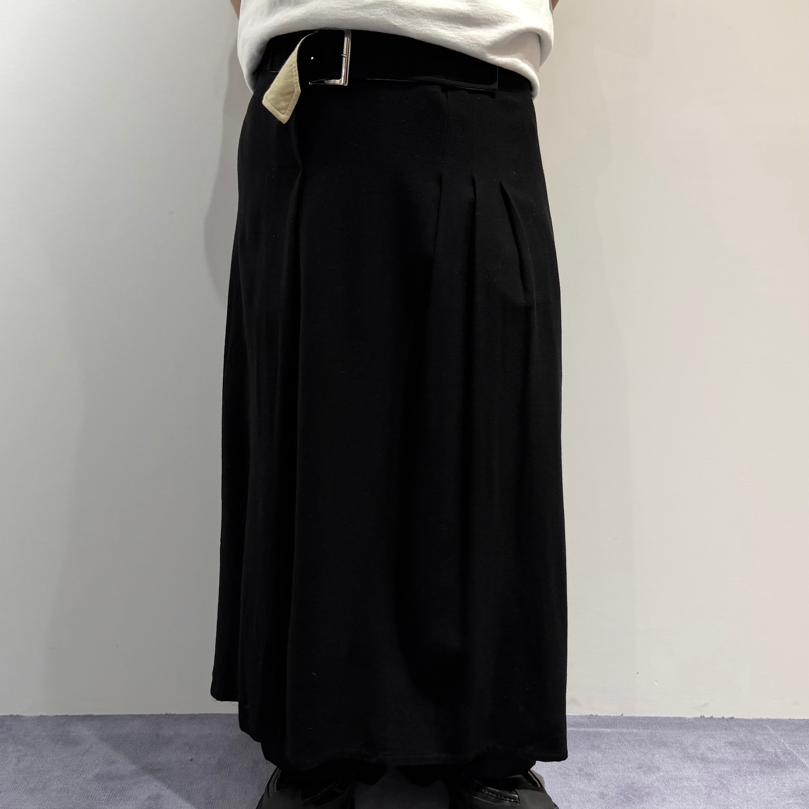 Yohji Yamamoto+NOIR スリット ロングスカート ヨウジヤマモト