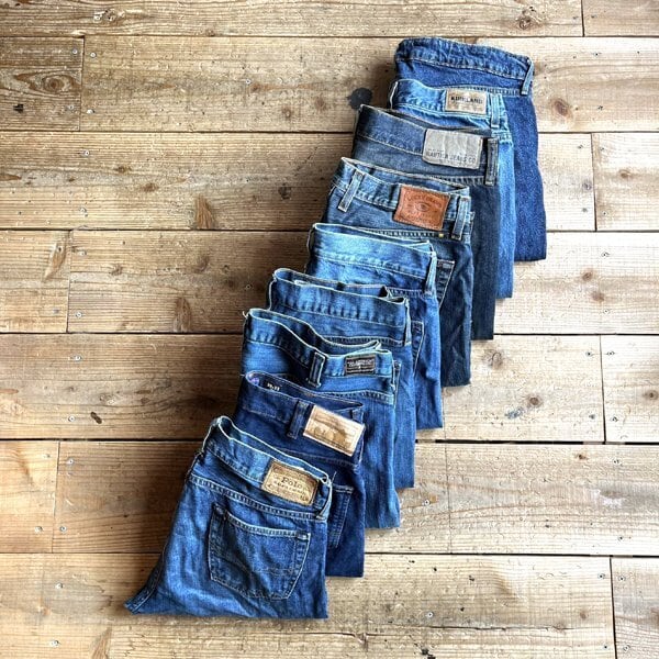 1点物◇USA製ALL AmericanデニムパンツY2Kワイドジーンズ古着メンズ40