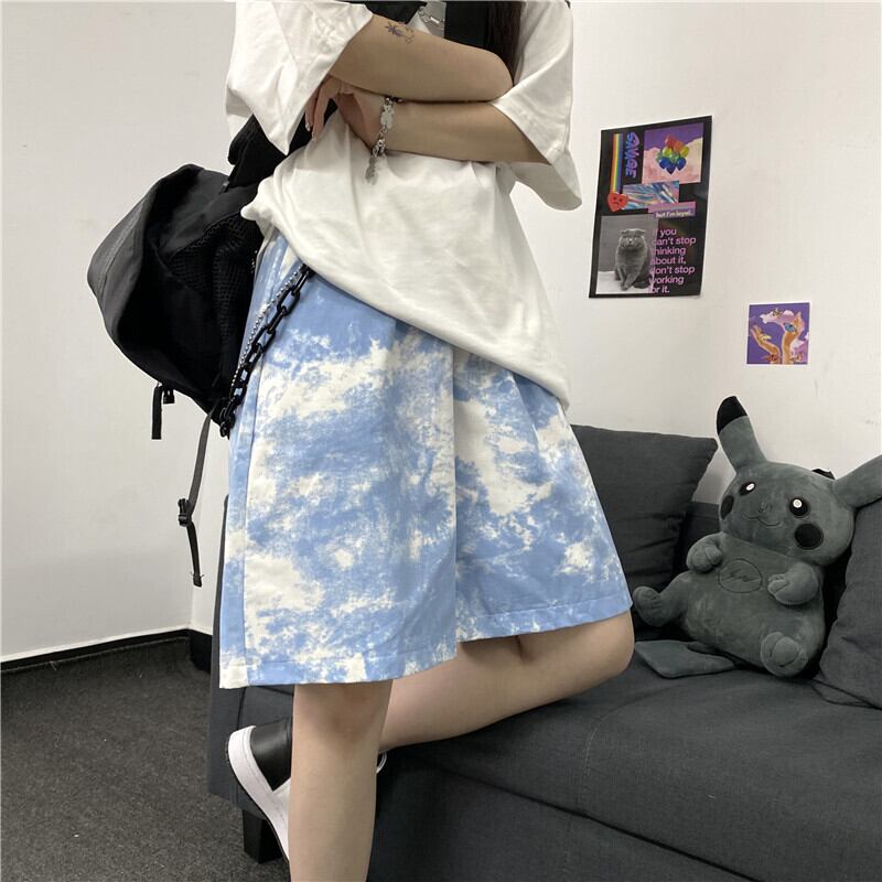 ルーズカジュアルショーツ レディースサマースタイルパンツ スタンダード レトロ ストリート 夏物 ブルマー ケッペル99325442422