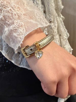 MIU MIU / vintage leather bracelet.(o)