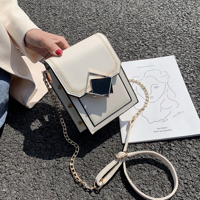 夏の小さなバッグ女性のバッグ2020新しいバージョンの野生のチェーンショルダーメッセンジャーバッグネット赤いファッション小さな正方形のバッグの潮 Tiancai_Wing_Bag7680284