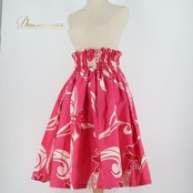 フラダンス 衣装 パウスカート ピンク系 ハワイアン アロハ フラ ダンス 日本製 レッスン 練習 花柄 シングル スカート フラワープリント ホワイト系 ピンク 白 かわいい おしゃれ 上品 華やか 鮮やか ふんわり キュート 華やぎ ダンス衣装 フェスティバル カジュアル 軽やか オシャレなデザイン