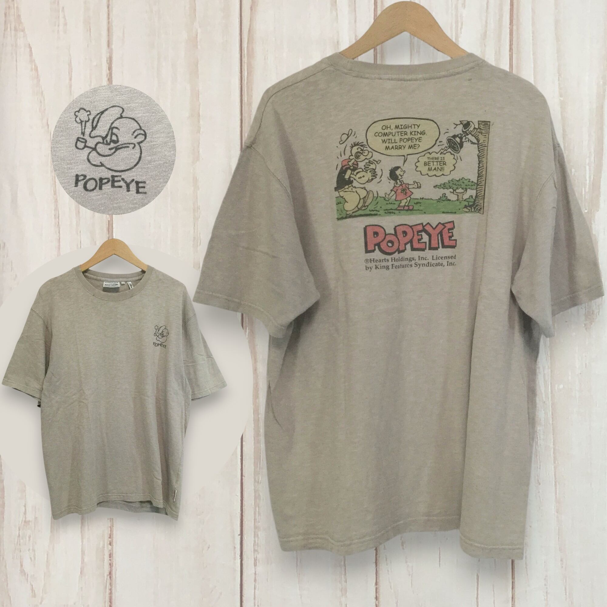 00s Old Stussy ステューシー／紺タグ・毛沢東・カモ柄／グレー／T