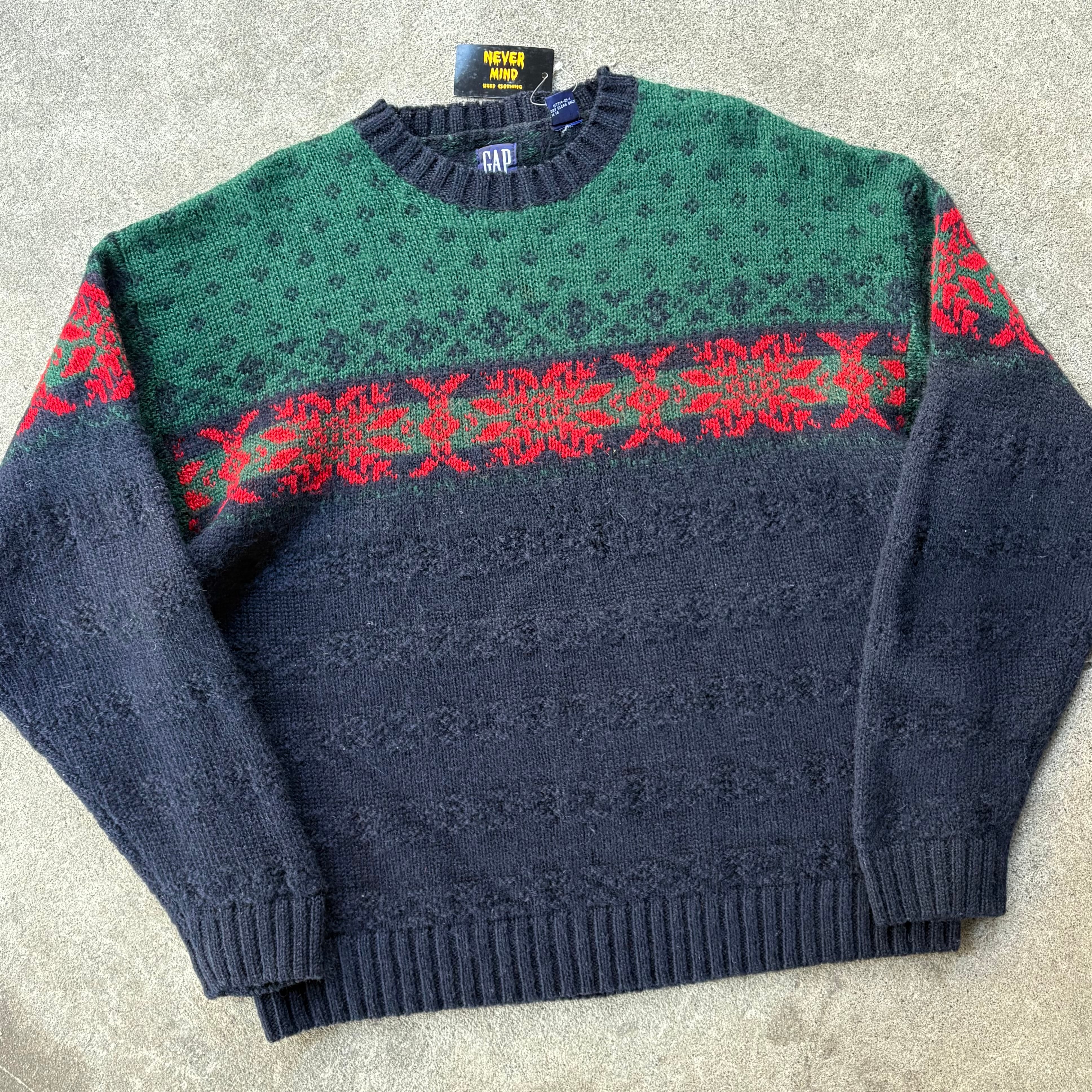 90s OLD GAP ボーダー ウール 長袖 ニット 80s OLD GAP ウールニット 
