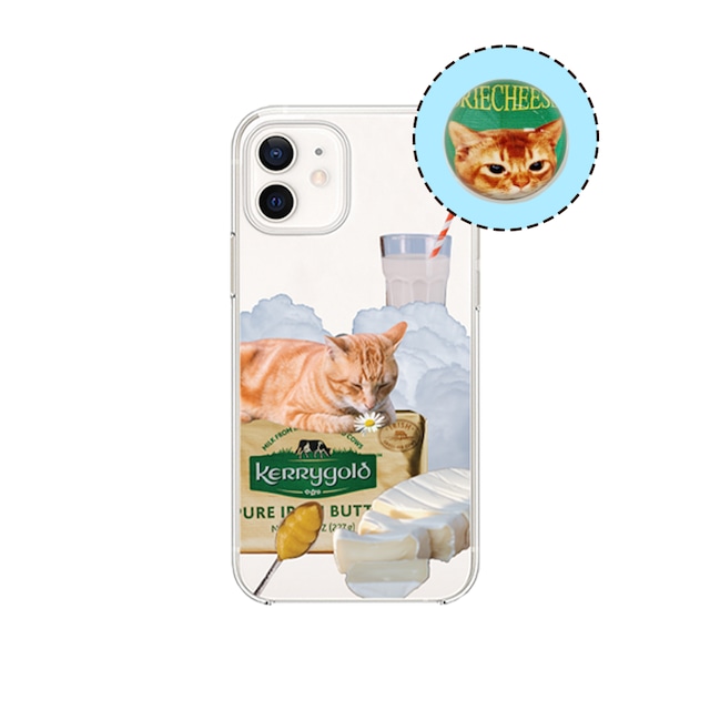 [Briecheese] [Set] Butter Cat HardJelly + Butter Cat Tok 正規品 韓国 ブランド 韓国ファッション 韓国代行 スマホケース